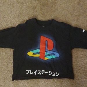Long Sleeve PlayStation Crop Top